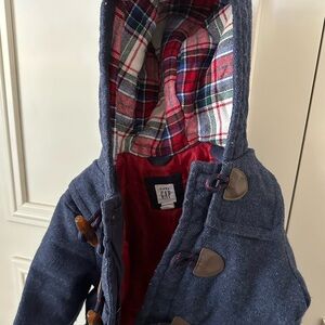Baby Gap Wool Blend Navy Blue Peacoat, Size 12-18mo